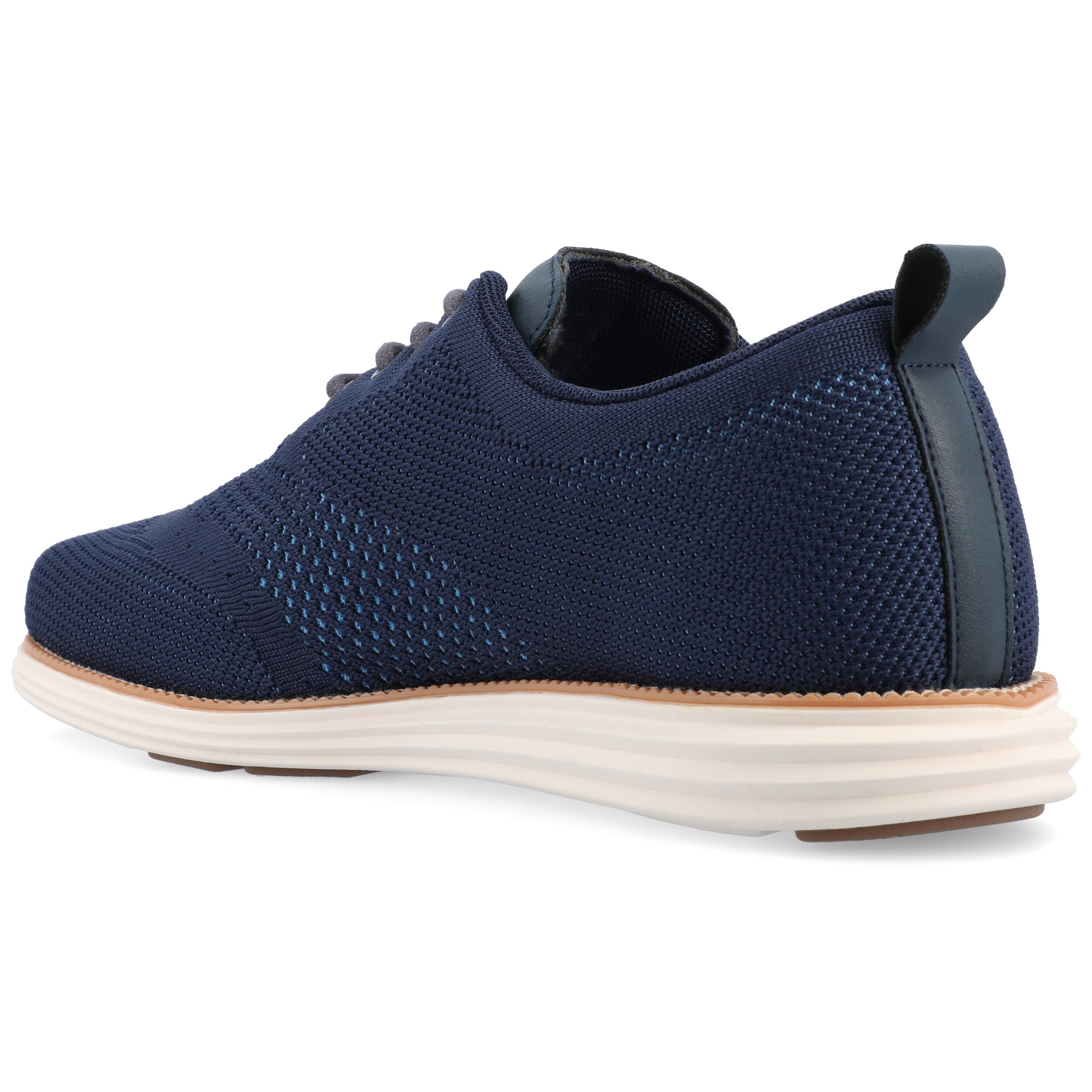 dress knit shoes Vance Co. Men's Ezra Wide Width Shoe - Grey black trousers