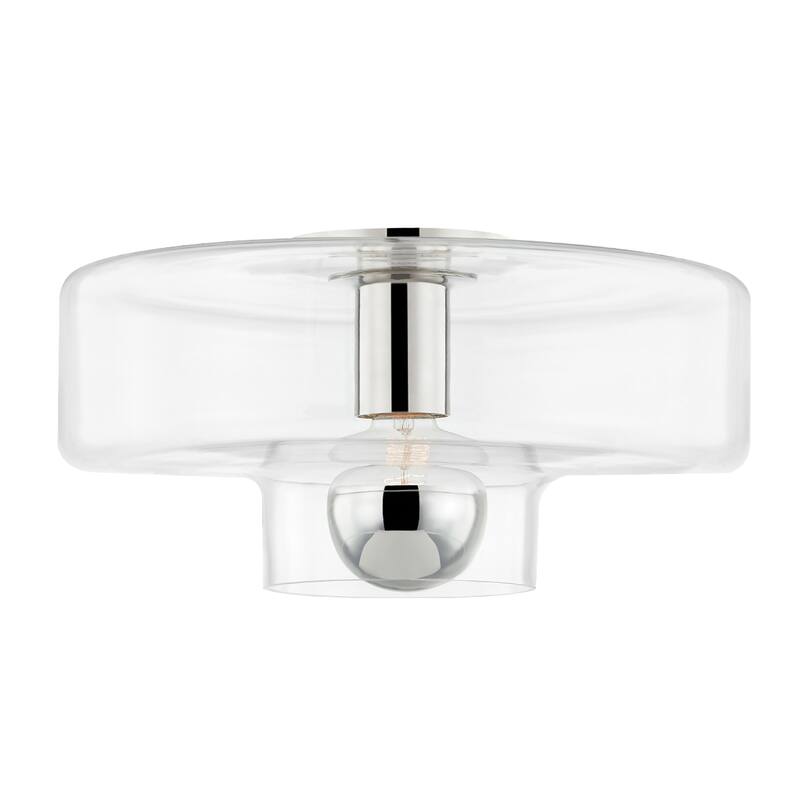 Mitzi by Hudson Valley Iona 1-light Flush Mount with Clear Glass