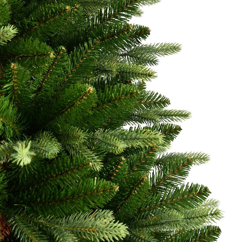 Slim Topiary Alpine Artificial Christmas Tree with Burlap Base - 6' - Unlit