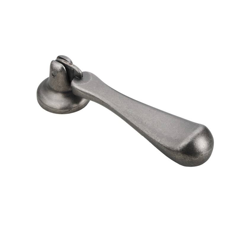 Utopia Alley Danbury Cabinet Ring Pull Knob - Vintage Cabinet Pewter Hardware with Hand, Metal Drawer Pull Knobs 3.0"