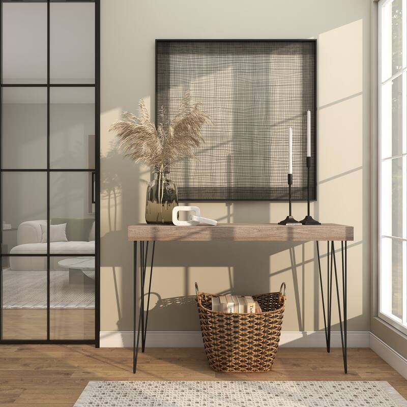 Black Metal Slim Minimalistic Candle Holder with Tapered Bases (Set of 2)