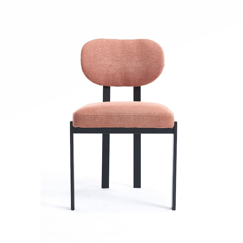 2PCS Dining Chairs With Metal Legs