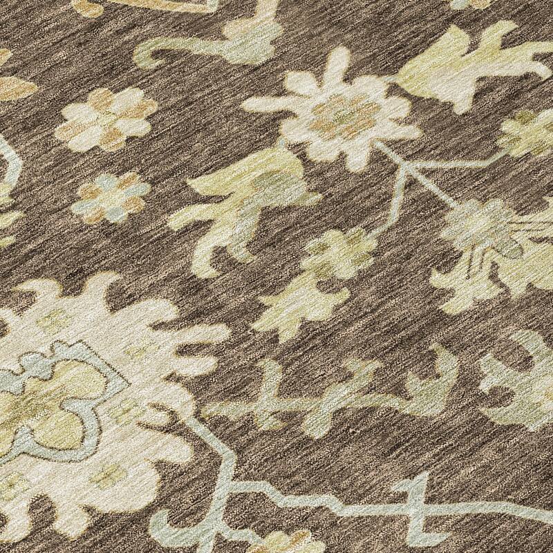 HomeRoots Floral Traditional Rectangle Outdoor Rug