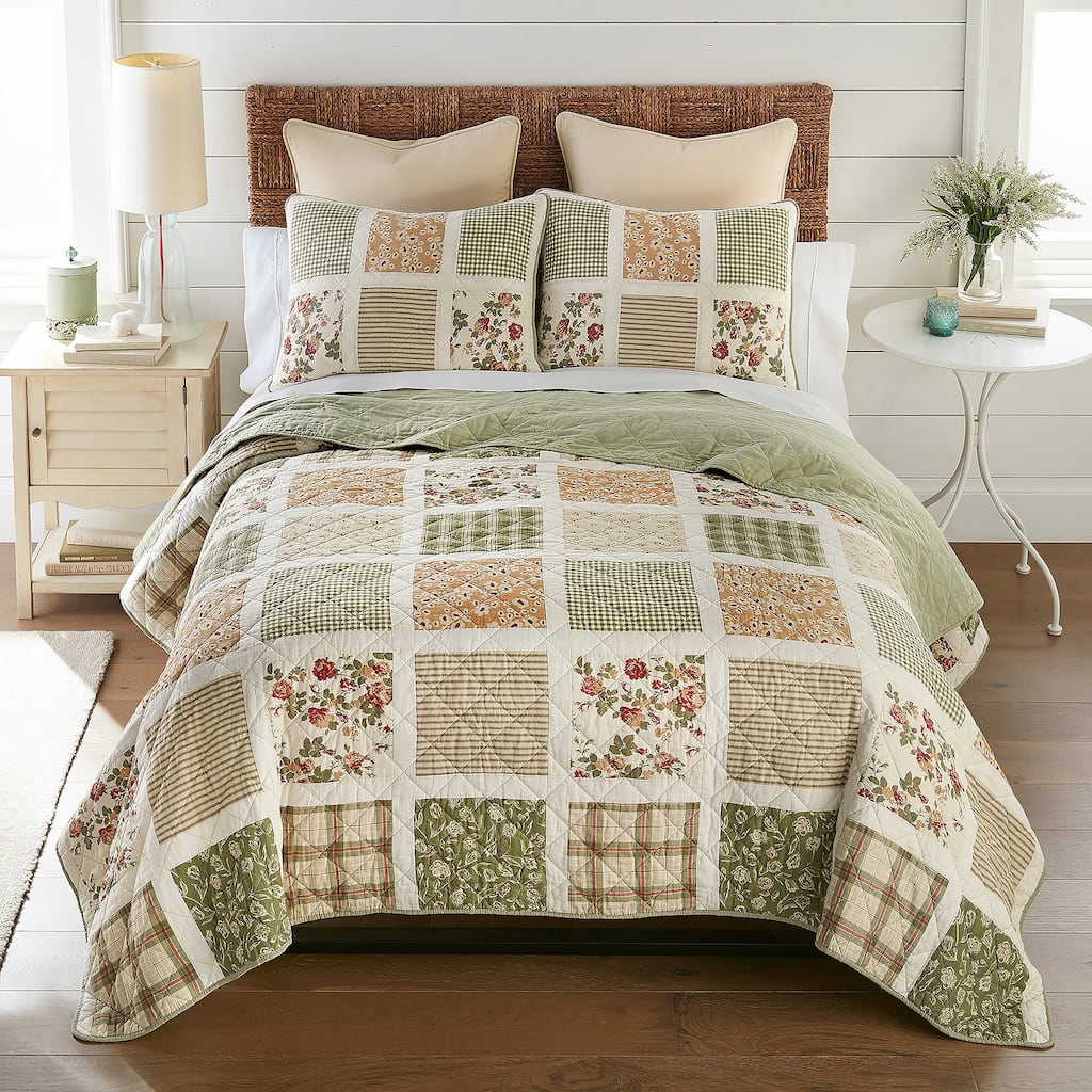 Donna Sharp Peach Rose Cotton Quilt Collection