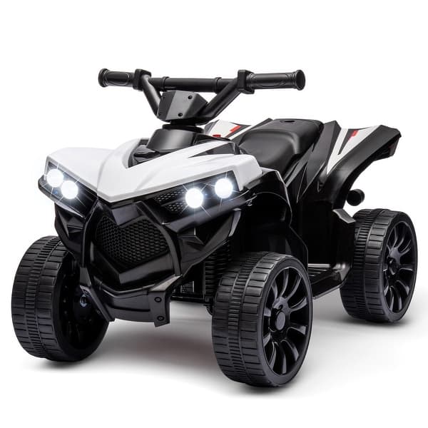 slide 2 of 30, 6V Kids ATV, 4 Wheeler Quad Electric Vehicles White