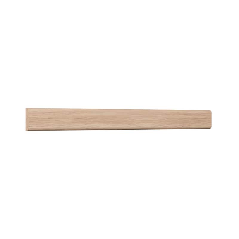 WM142: 1/4-in D x 3/4-in W x 96-in L Americraft Solid Hardwood Stain Grade Flat Screen Moulding