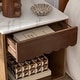 preview thumbnail 4 of 12, SAFAVIEH Lyubov Nightstand with Drawer, Shelf & Marble Top