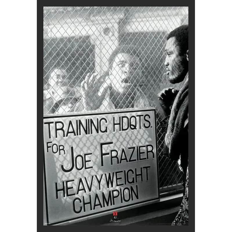 Ali Vs Frazier - Window Taunt Framed Art Poster - 24 x 36 Inch