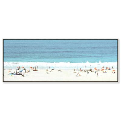 Beach Panorama Love Panoramic Canvas by Art Remedy