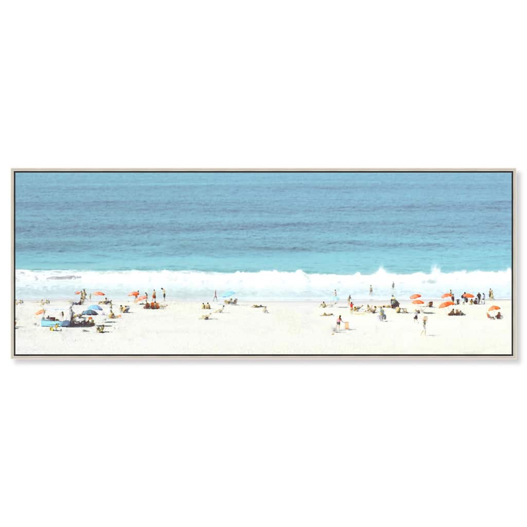 Beach Panorama Love Panoramic Canvas by Art Remedy