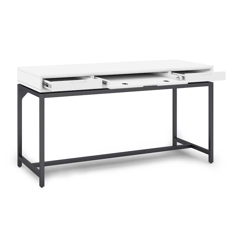 WYNDENHALL Devlin SOLID HARDWOOD Industrial 60 inch Wide Desk