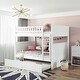 preview thumbnail 17 of 23, Full Over Full Size Pine Wood Bunk Bed with Twin Trundle, Guardrails