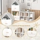 preview thumbnail 9 of 16, Versatile Children's Bookshelf with House-Shaped Design, Multi-Functional Storage for Books and Toys, Adjustable Placement
