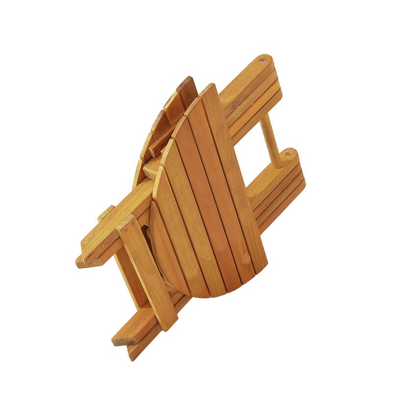 Foldable Outdoor Acacia Wood Side Table , No Installation Required