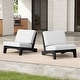 preview thumbnail 104 of 102, Beach-Style Outdoor Teak Club Chair Set Loveseate with Plush All-Weather Cushions