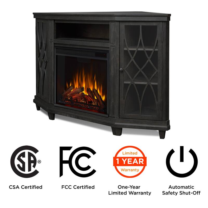 Lynette 56" TV Stand Electric Fireplace by Real Flame