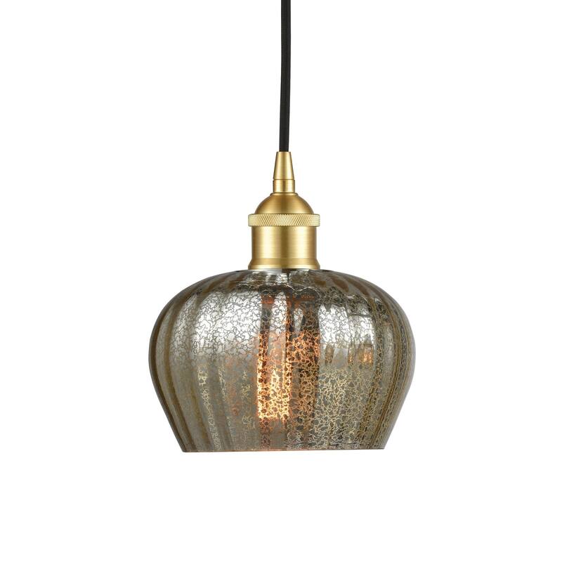 Innovations Lighting 616-1P-8-7 Fenton Pendant Fenton 7" Wide Mini - Satin Gold / Mercury