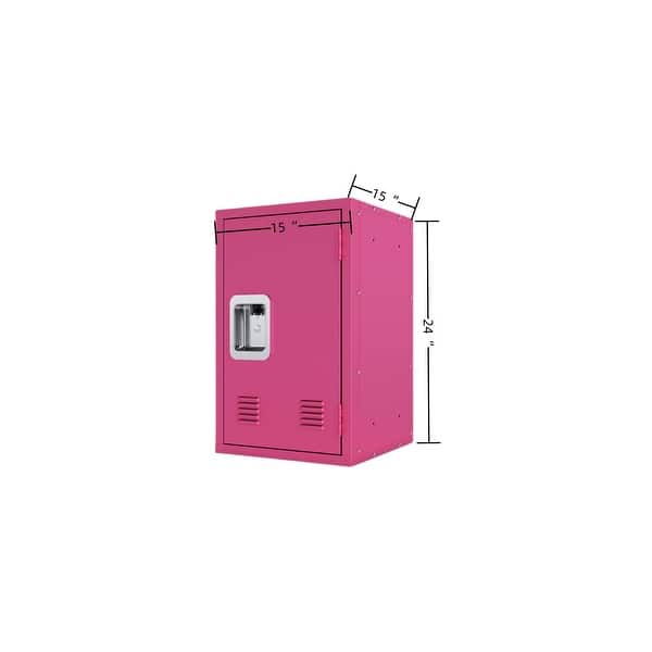 dimension image slide 0 of 3, Metal Locker Storage Cabinet with 1 Doors, Small Metal Locker,Lockable Storage Cabinet