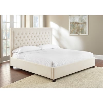 Steve Silver Isabel Button Tufted Upholstered Platform Bed