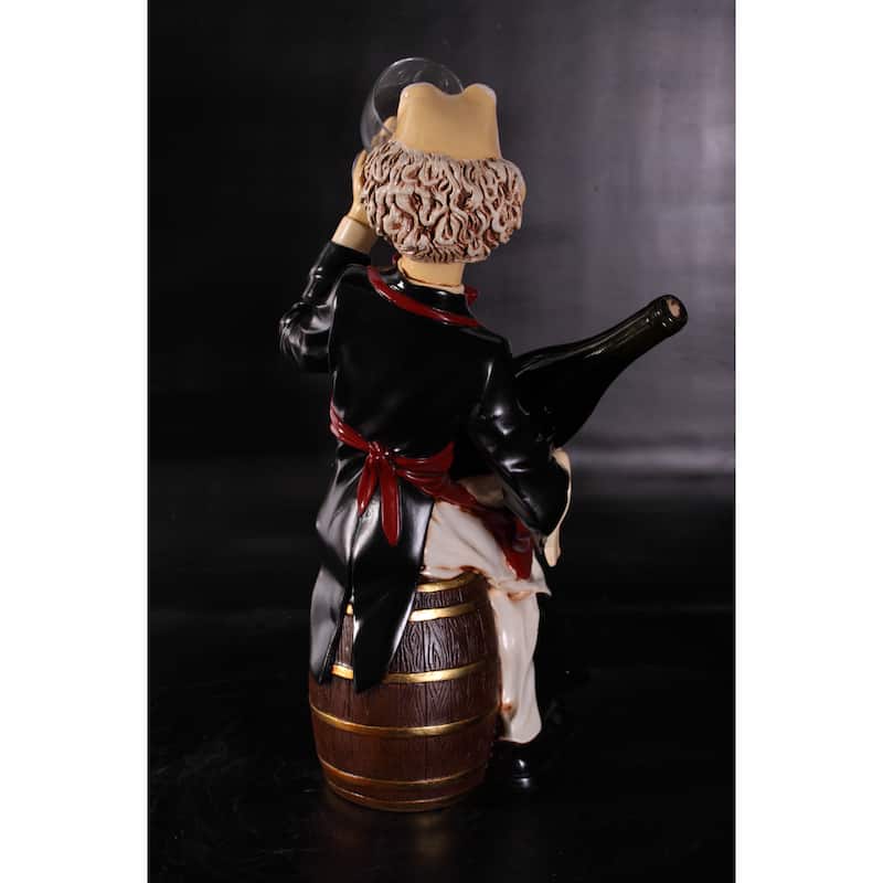 Sitting Connoisseur on Barrel