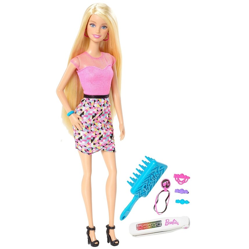 Shop Barbie Rainbow Hair Doll Overstock 12062520