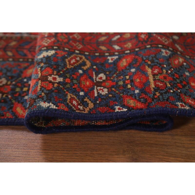 Pre-1900 Antique Bakhtiari Persian Area Rug Handmade Wool Carpet - 4'8"x 6'1"