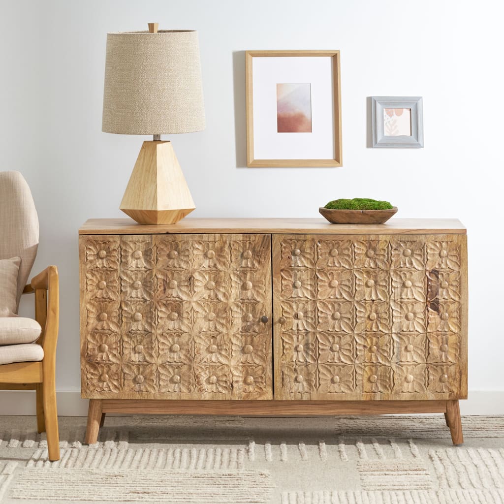 Retro Storage Cabinet TV Stand File Cabinet Coffee Cabinet with Shelves, Buffet Cabinet Cupboard Hallway Cabinet