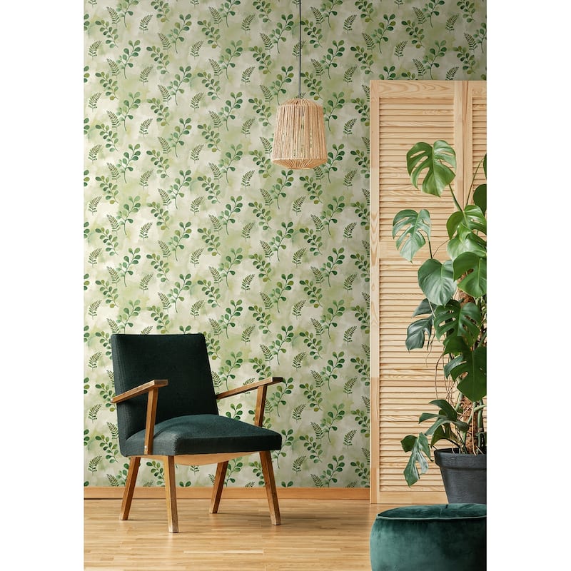 NextWall Woodland Walk Peel and Stick Wallpaper