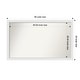preview thumbnail 127 of 190, Wall Mirror Choose Your Custom Size - Extra Large, Blanco White Wood Outer Size: 48 x 29 in