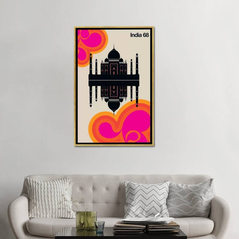 iCanvas "India 68" by Bo Lundberg Framed Canvas Print
