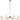 8 Light Incandescent Chandelier, Aged Brass