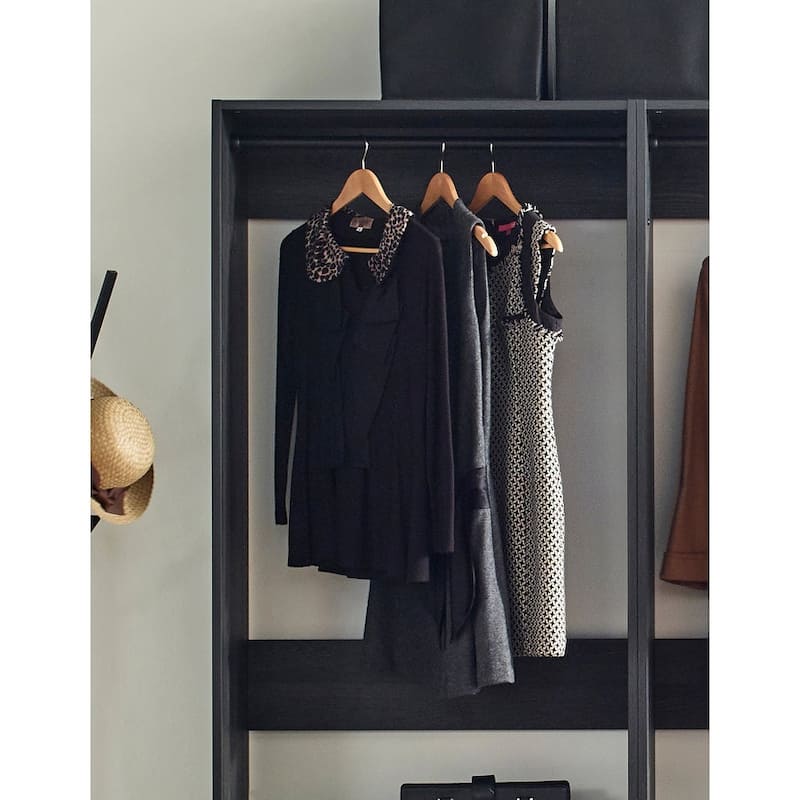 Prosper Gray Freestanding Walk in Wood Closet System