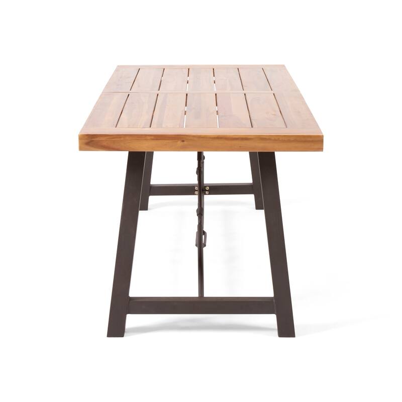 Catriona Modern Industrial Dining Table by Christopher Knight Home - 70.00" W x 33.00" D x 29.50" H