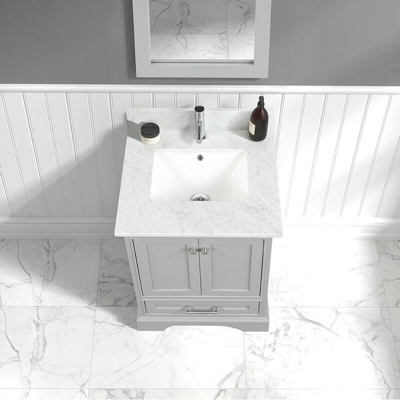Blossom Copenhagen 24" Bathroom Vanity with Marble Top & Ceramic Sink