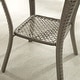 preview thumbnail 10 of 13, Corvus Salerno Outdoor 22-inch Wicker Glass Table