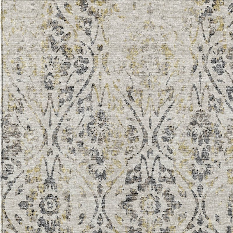 HomeRoots Floral Transitional Rectangle Outdoor Rug