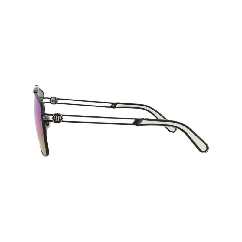 Philipp Plein Aviator-Frame Titanium Sunglasses - Black Black Multi - NS
