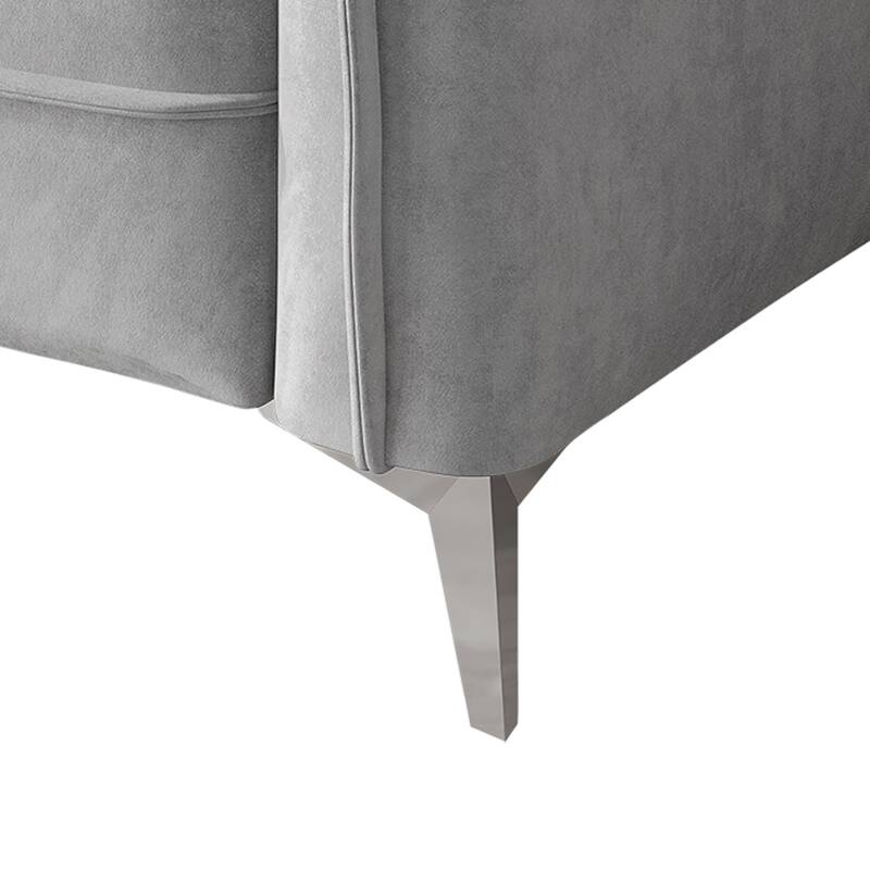 CraftPorch Luxurious Velvet Upholstered Loveseat - N/A