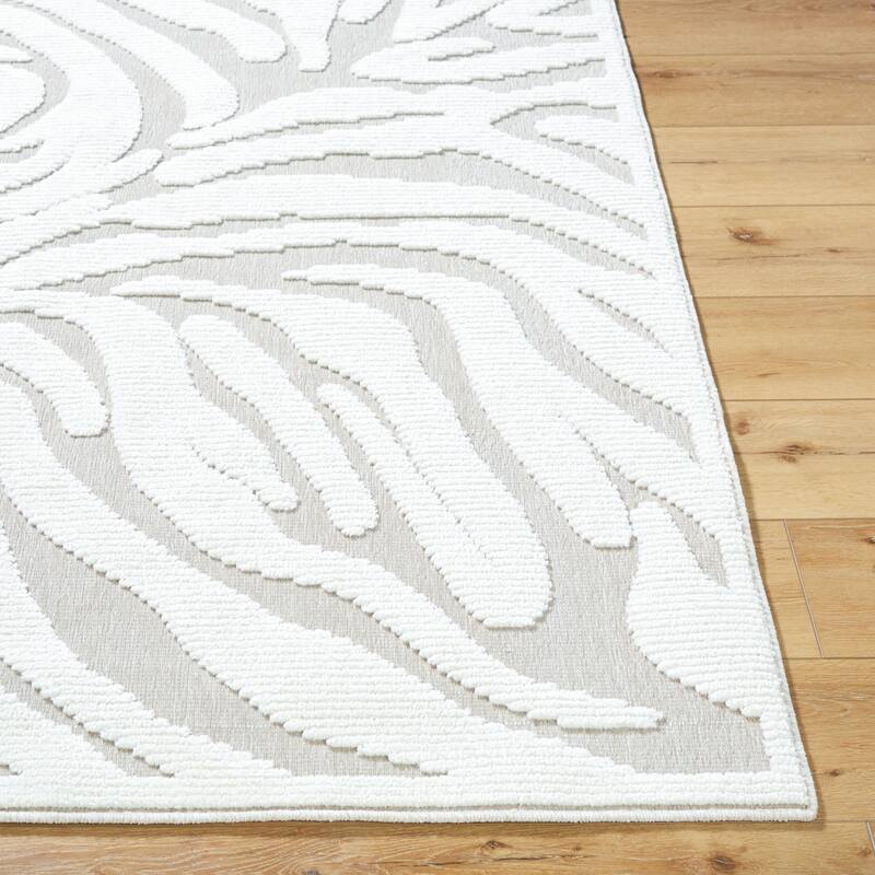 Livabliss Lyna Modern Floral Washable Area Rug