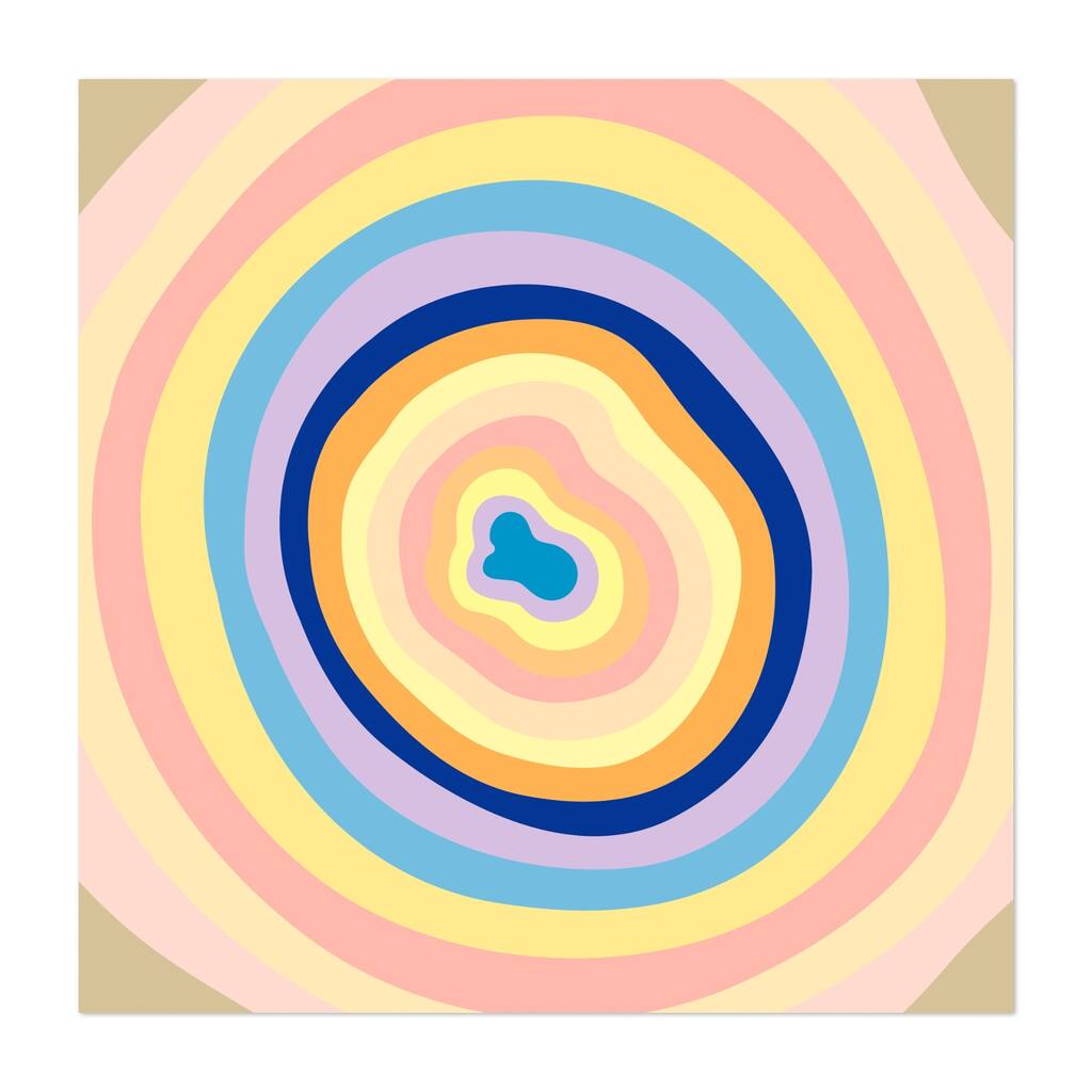 Abstract Circles Pattern Patterns Unframed Wall Art Print/Poster