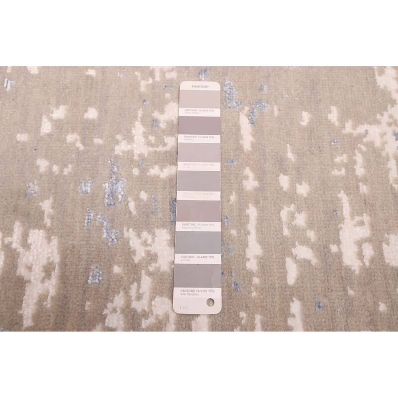 ECARPETGALLERY Hand-knotted Legacy Taupe Silk, Wool Rug - 8'10 x 12'1