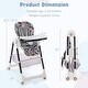 preview thumbnail 23 of 36, Babyjoy Folding High Chair Convertible Height Adjustable Baby Feeding - See Details