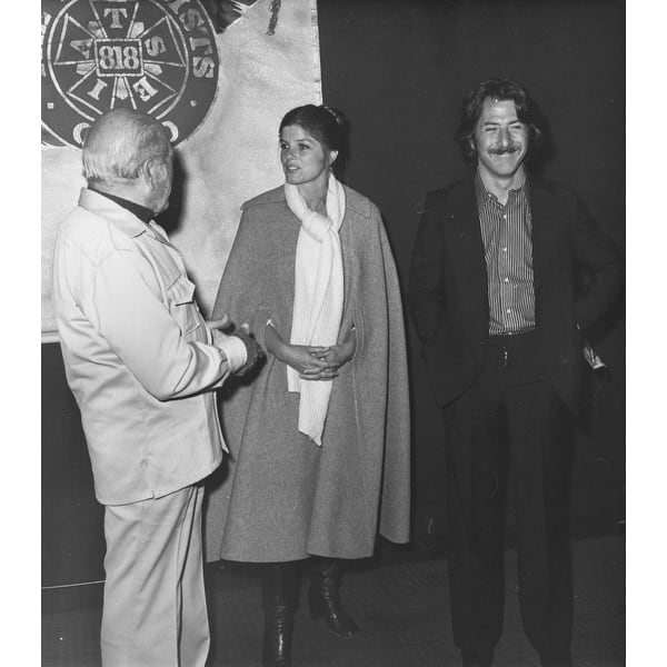 Katharine Ross Frank Capra and Dustin Hoffman Photo Print
