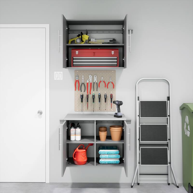 Prepac HangUps 2-Door Base Storage Cabinet - 30" W x 24" H x 16" D