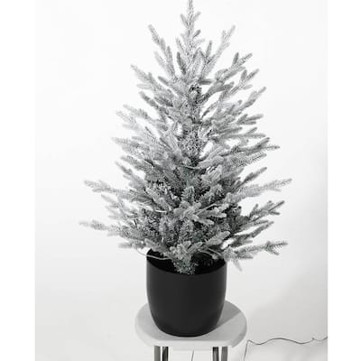 3 Ft Pre-Lit Christmas Tree with Lights for Home, Office - N/A