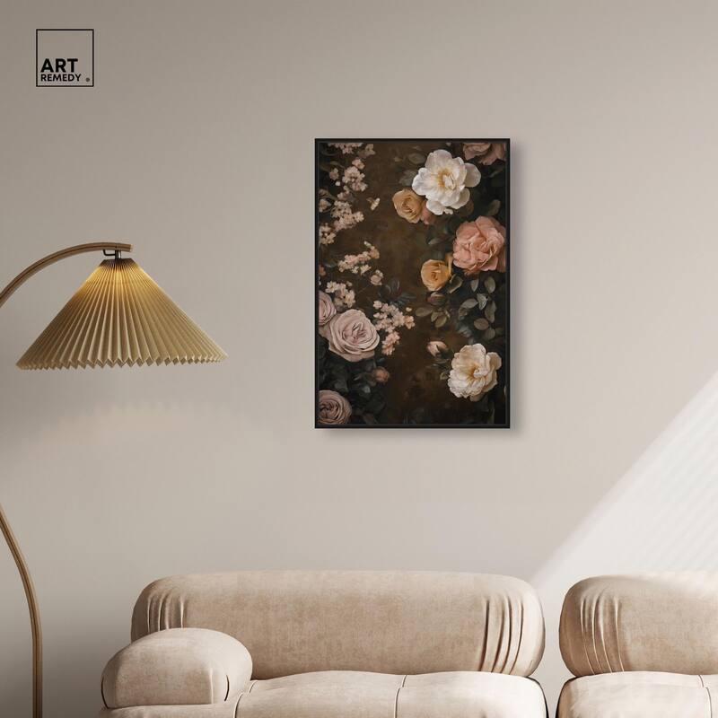 Faded Florals Fable II Canvas by Art Remedy