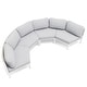 preview thumbnail 15 of 40, 2/4/6/8-Seat Modular All-Weather Aluminum Outdoor Sectional Sofa Set with Deep Seating Patio Conversation Set