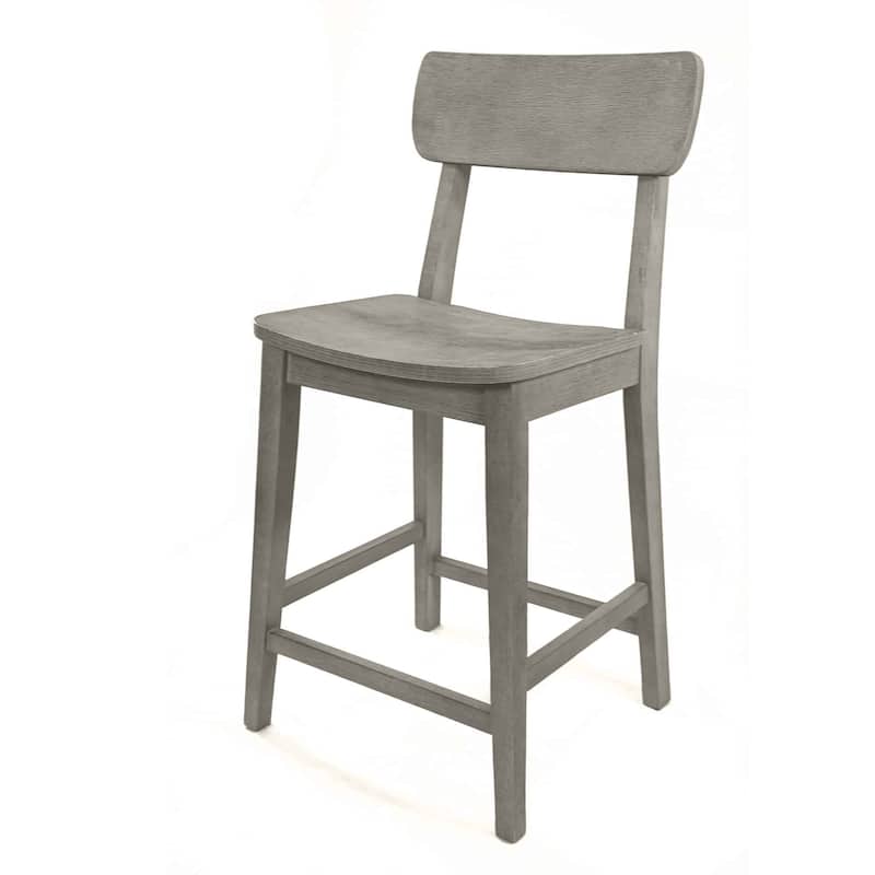 Rustic 24-inch Torino Wood Counter Stool
