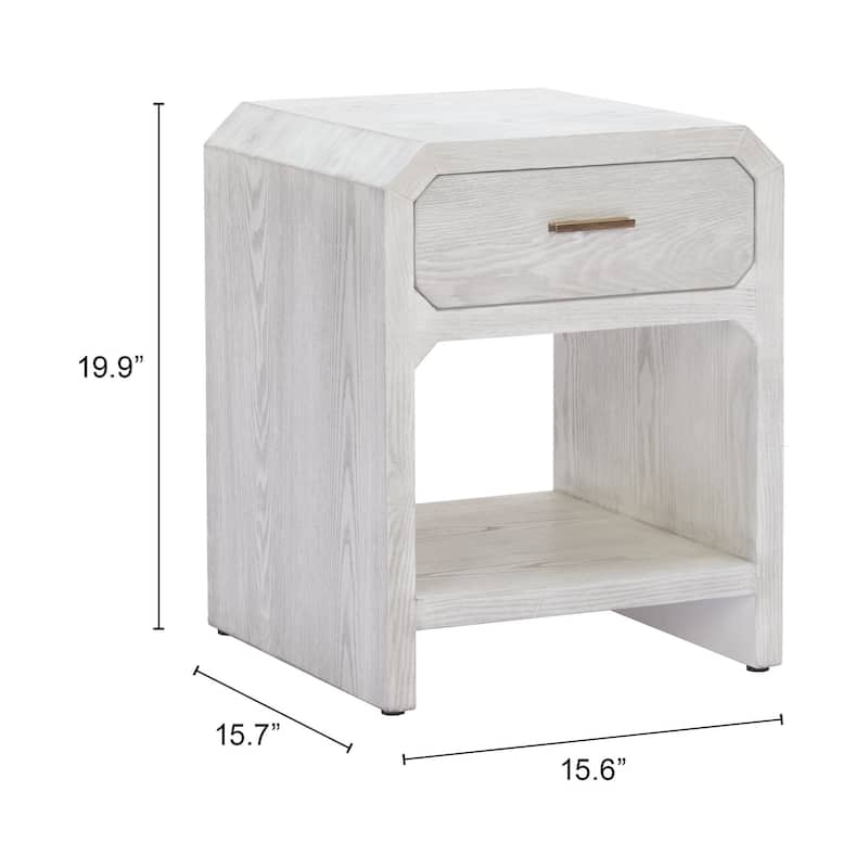 Yume Side Table Oak White