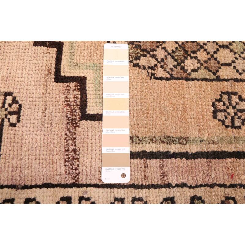 ECARPETGALLERY Hand-knotted Antalya Vintage Beige Wool Rug - 3'10 x 12'8